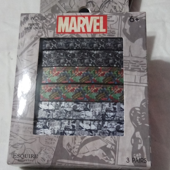 Marvel Other - NIB Avengers Marvel 3 pack of shoelaces